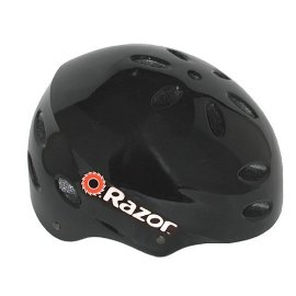 Razor V-17 Youth Multi-Sport Helmet (Black Gloss)