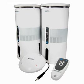 Cables Unlimited Audio Unlimited SPK-VELO-W Premium 900Mhz Wireless Indoor/Outdoor Speakers with Remote