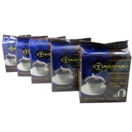 Tassimo T-Disk: Gevalia Signature Blend Coffee T-Disc Pods (Case of 5 packages; 80 T-Discs Total)