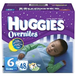 Huggies Overnites Diapers, Size 6, Big Pack, 48-Count Box