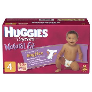 Huggies Supreme Natural Fit Diapers Step 4 Hi Count Junior (Pack of 100) - Step 4 (Pack of 100)