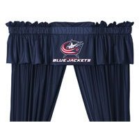 NHL Columbus Blue Jackets - 5pc Jersey Drapes / Curtains and Valance Set
