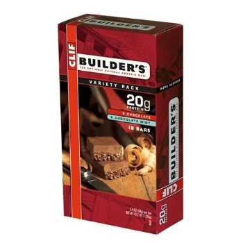 Clif Builder's Variety Pack (Box of 18 Bars)  [Chocolate & Chocolate Mint]