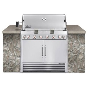 Weber Summit S-660 Built-In Natural Gas BBQ Grill with Rotisserie & Smoker (# 2870501)