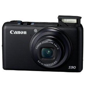 Canon PowerShot S90 IS 10MP Camera with 3.8x Wide Angle IS Zoom and 3 LCD