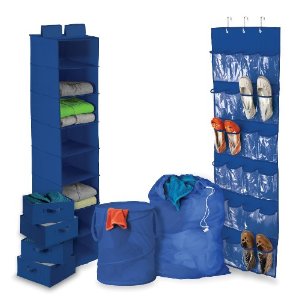 Honey-Can-Do Dorm Organization Kit, Blue (BTS-01584)