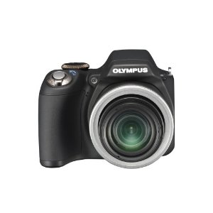 Olympus SP-590UZ 12MP Digital Camera with 26X Wide Angle Optical Dual Image Stabilized Zoom and 2.7 inch LCD