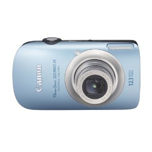 Canon PowerShot SD960IS Digital Elph 12.1 MP with 4x Wide Angle Optical IS Zoom (Light Blue)
