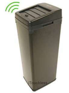 iTouchless SX Automatic Touchless 13 Gallon Trashcan (Black)