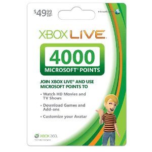 Xbox 360 Live 4000 Points [Instant Online Game Code]