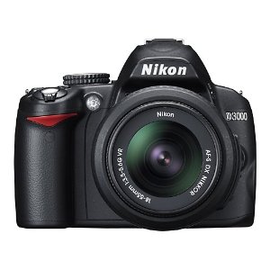 Nikon D3000 10.2MP DSLR Camera with 18-55mm f/3.5-5.6G AF-S DX VR Nikkor Zoom Lens