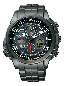 Citizen ATTESA ATV53-2933 Eco-Drive Jet Setter Chronograph Limited Edition Watch (Black Titanium)