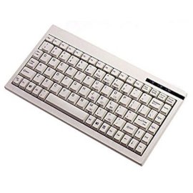 Adesso Mini White PS/2 Keyboard - Compatible with Axis 7000 Scan Server  (ACK-595)