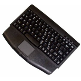 Adesso Mini Black USB Keyboard with Glidepoint Touchpad