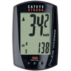 Cateye Strada Double Wireless Bike Computer with Touch Screen and Cadence (CC RD400DW)