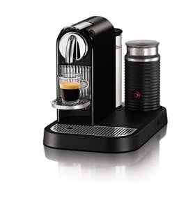 Nespresso CitiZ & Milk Automatic Espresso & Cappuccino Maker with Aeroccino (D120-US-BK-NE)