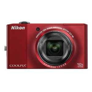 Nikon Coolpix S8000 14MP Digital Camera with 10x Wide ED VR Zoom (Red)