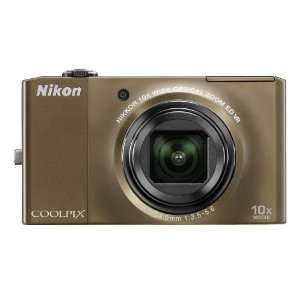 Nikon Coolpix S8000 14MP Digital Camera with 10x Wide ED VR Zoom (Bronze)
