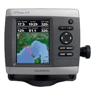 Garmin GPSMap 421s Marine GPS and Chartplotter with Sounder Dual-Frequency Transducer (010-00764-01)