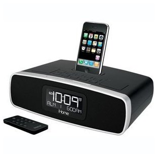 iHome iP90 Dual Alarm Clock Radio Dock for iPod, iPhone (Black)