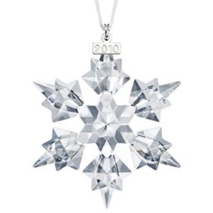 Swarovski 2010 Annual Crystal Christmas Ornament (Large 3.2 Snowflake # 1041301)