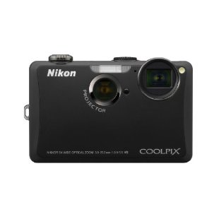 Nikon Coolpix S1100pj 14MP Digital Camera with 5x Wide Angle Optical VR Zoom, Built-in Projector