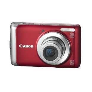 Canon PowerShot A3100IS 12.1MP Digital Camera with 4x IS Zoom (Red)