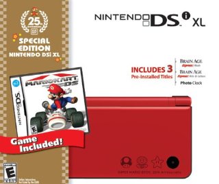 Nintendo DSi XL 25th Anniversary Special Edition Mario Kart Bundle (Red)