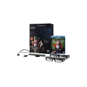 Sony 3D Deluxe Starter Kit Bundled with Alice in Wonderland Blu-ray Movie