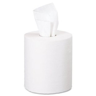 Premium 1-Ply Regular Capacity Centerpull Paper Towels, White, 6 Rolls/ 320 SH GEP28124