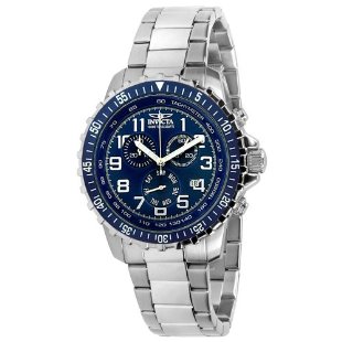 Invicta 6621 II Collection Chronograph Stainless Steel Blue Dial Men's Watch