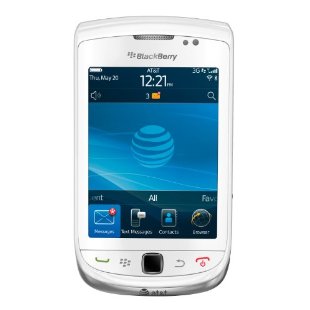 Blackberry Torch 9800 White Phone with 6 OS (AT&T)