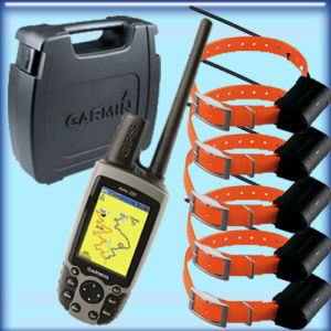 Garmin Astro 220 with 5 DC-40 Dog Tracking Collars