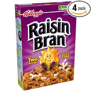 Kellogg's Raisin Bran Cereal, 20-Ounce Boxes (Pack of 4)