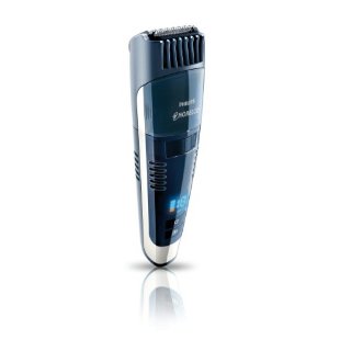 Philips Norelco QT4070 Pro Vacuum Beard Trimmer with Stubble Shaver, Turbo Power, LED Display (QT4070/41)