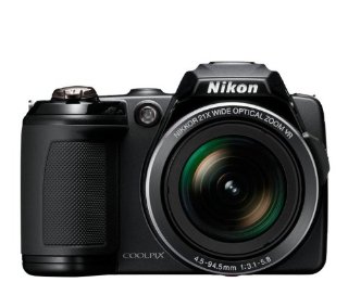 Nikon Coolpix L120 14.1MP Digital Camera with 21x  Optical Zoom (Black)