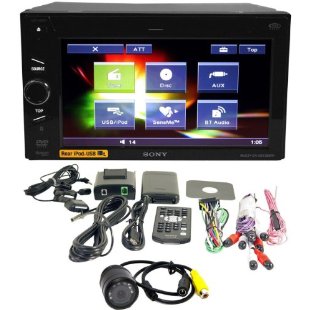 Sony XNV-660BT Bundle with 6.1" In-Dash Navigation DVD Receiver with Night-Vision Backup Camera