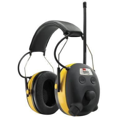 3M Tekk WorkTunes AM/FM Hearing Protector with Digital Tuning and MP3 Input (90541)