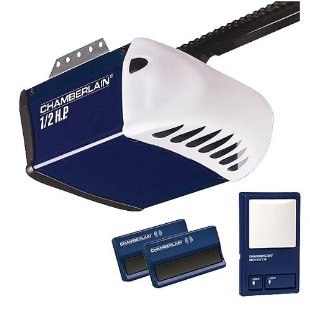 Chamberlain PD212D 1/2 HP Chain Drive Garage Door Opener with 2 Remotes, Wall Control Panel
