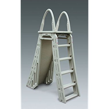 Confer 7200 A-Frame Above Ground Adjustable Roll Guard Safety Ladder