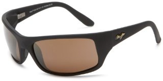 Maui Jim Peahi ST Sunglasses (H202-2M, Matte Black/HCL Bronze)