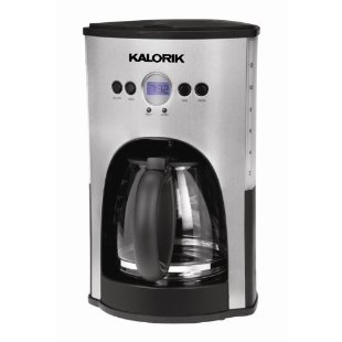 Kalorik Programmable 12-Cup Coffee Maker (Stainless-Steel and Black, CM25282SS)