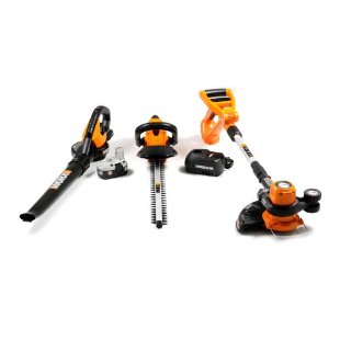 Worx WG901 Cordless 18V Combo Kit with Blower/Sweeper, String Trimmer/Edger and Hedge Trimmer (aka WG901.1 and WG901-1SU)