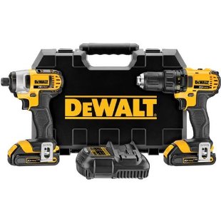 DeWalt DCK280C2 20V Max Li-Ion Compact Drill and Impact Driver Combo Kit
