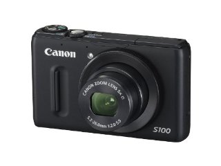 Canon PowerShot S100 12.1MP Digital Camera with 5x IS Zoom (Black)