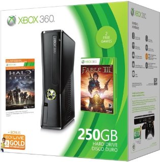 Xbox 360 250GB Holiday Value Bundle with Halo Reach and Fable III