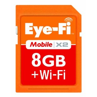 Eye-Fi Mobile X2 8GB SDHC Class 6 Wireless Memory Card