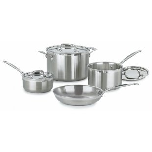 Cuisinart MCP-7 MultiClad Pro Stainless-Steel 7-pc Cookware Set