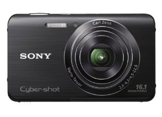 Sony Cyber-shot DSC-W650 16.1MP Digital Camera with 5x Zoom (Black)