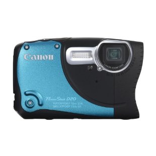 Canon PowerShot D20 12.1MP Waterproof Digital Camera with 5x IS Zoom and GPS Tracking (Blue)